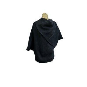 Marcella Palmer Knit Cover Up Top - Wool Blend- Size Medium- Quiet Luxury